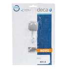 Cabide para Banheiro 1Gancho Metal Brilhante Prata Pix Deca