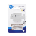 Cabide para Banheiro 2 Ganchos Metal Quaddro Sensea