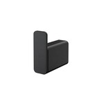 Cabide para Banheiro Metal Preto Docolflat On