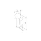 Cabide Para Banheiro Tigre 1 Gancho Cromado - Innovare