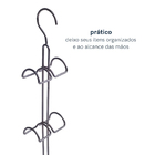 Cabide para Bolsas Metal Preto Oikos