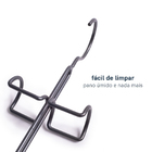 Cabide para Bolsas Metal Preto Oikos