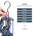 Cabide para Bolsas Metal Preto Oikos