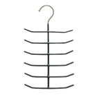 Cabide para Gravatas Veludo Preto Spaceo