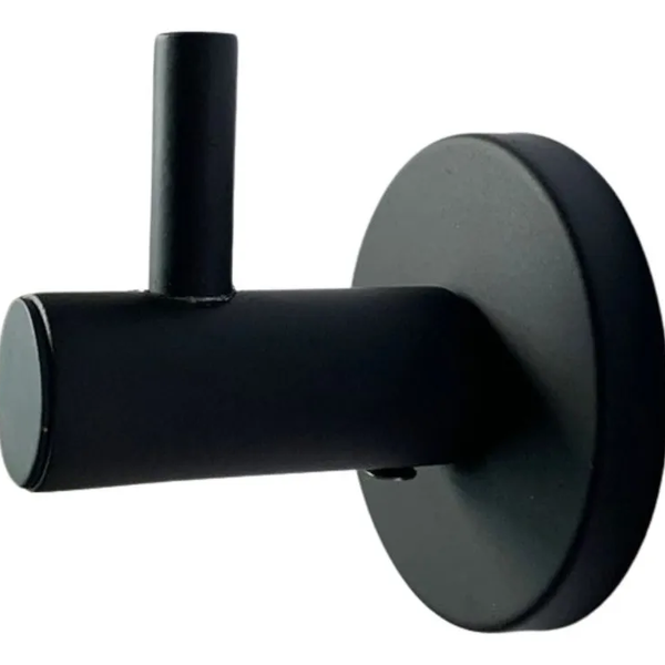 Cabide Para Parede Cabideiro Preto Fosco Bello Black Romar