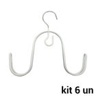 Cabide Para Sapatos De Metal Com 6 Un