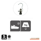 Cabide para Sapatos Metal Preto Spaceo