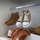 Cabide para Sapatos Metal Preto Spaceo