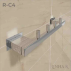 Cabide Para Toalha [4 Ganchos] Aço Inox 304 [r-c4]