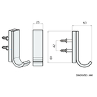 Cabide Para Toalha Lavatório Cromado