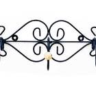 Cabide Parede Porta Toalha Roupas Ferro Decoração 3 Ganchos