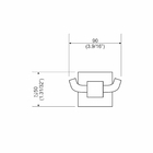 Cabide - Preto Fosco - Quadra