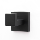 Cabide Quadrado Inox Para Banheiro Preto