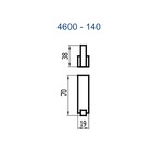 Cabide Quartzo Preto Fosco Fani