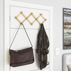 Cabide Sanfonado De Parede Em Madeira Pinus - Stolf