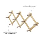 Cabide Sanfonado De Parede Em Madeira Pinus - Stolf