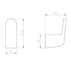 Cabide Simples Black Jiwi