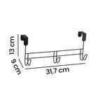 Cabide Suporte de Metal Eco Design Black 13x9cm Arthi