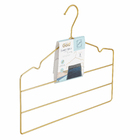 Cabide Triplo para Calça Dourado Arthi