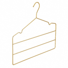 Cabide Triplo para Calça Dourado Arthi