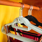 Cabide Ultrafino De Veludo C/ Gancho Frontal Oikos - 3pçs Ver