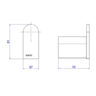 Cabide Versa Red Gold - Deca