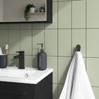 Cabide Zinco e Aço 4,9x2,9x3,6cm Remix Preto Sensea