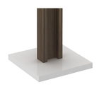 Cabideiro 165,5X38,2X33cm Madeira Nogal e Branco TecnoMobili