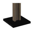 Cabideiro 165,5X38,2X33cm Madeira Nogal e Preto TecnoMobili