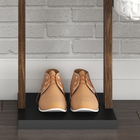 Cabideiro 165,5X43X33cm Madeira Nogal e Preto TecnoMobili