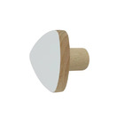 Cabideiro 1 gancho de Madeira Branco Spaceo