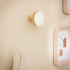 Cabideiro 1 gancho de Madeira Branco Spaceo