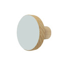 Cabideiro 1 gancho de Madeira Branco Spaceo