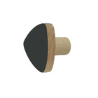 Cabideiro 1 gancho de Madeira Preto Spaceo