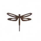 Cabideiro 1 Gancho Libélula Vazada - Marrom