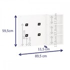 Cabideiro 2 Prateleiras Branco Tx - Móveis Bentec