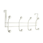 Cabideiro 4 ganchos de Aço Branco Spaceo