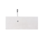 Cabideiro 6 Ganchos Metal e Madeira Branca Inspire His