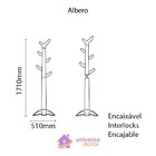 Cabideiro Albero Salvia Em Polietileno Tramontina