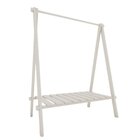 Cabideiro Arara De Roupas Infantil Com Prateleira Branco Acet