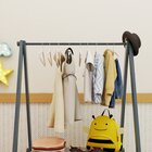 Cabideiro Arara De Roupas Infantil Com Prateleira Escrita Ant