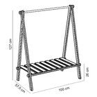 Cabideiro Arara De Roupas Infantil Com Prateleira Escrita Ant