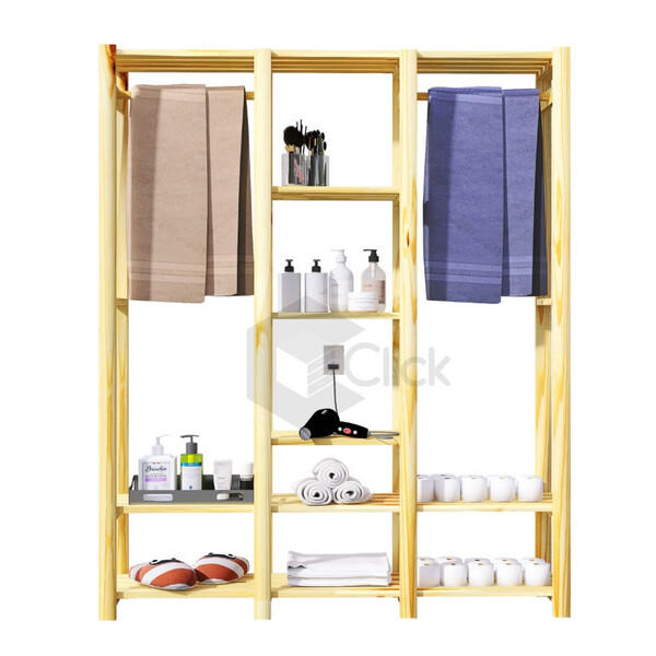 Cabideiro Arara Tripla P/ Roupas Arara Closet Armário