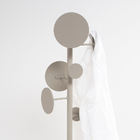 Cabideiro Chão Decorativo Industrial Mdf Ferro Doty Preto