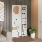 Cabideiro Com Espelho Flow Branco