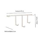 Cabideiro Compacto Multiuso Porta Parede Quarto Lavanderia Sa