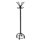 Cabideiro de Chão 8 Ganchos 150x37x37cm Metal Preto Prisma Moura e Milani