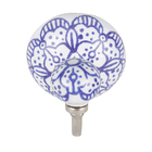 Cabideiro de Encaixe até 1kg Zamac Floral Azul 1 und Vênus Victrix