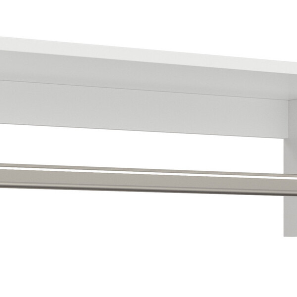 Cabideiro De Parede 60cm Arara Roupas Branco