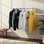 Cabideiro De Parede 90 Cm Arara Camiseiro Calceiro Branco Laca